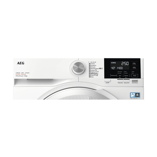AEG 7000 LWR7175M2B Freestanding Washer Dryer, 7kg/5kg Load, 1400rpm Spin, White