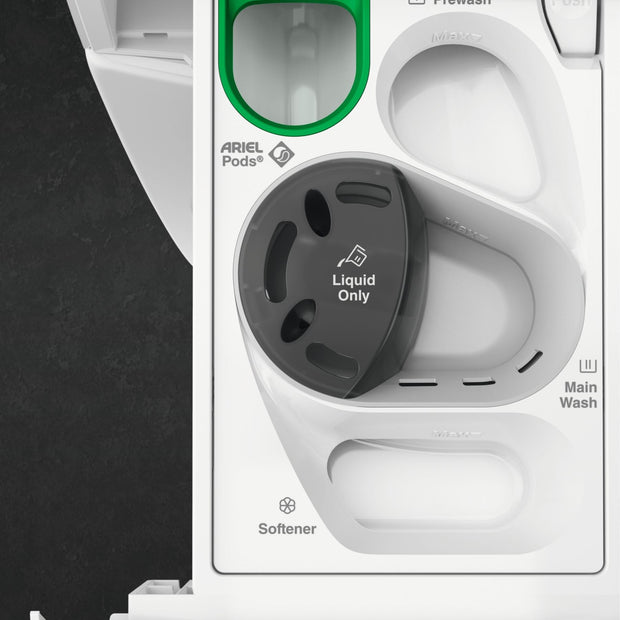 AEG 8000 LWR8516O5UD Freestanding Washer Dryer, 10Kg/6kg Load, 1600rpm Spin, White