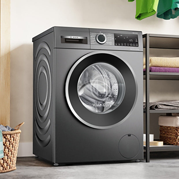 Bosch WNG254R1GB Series 6 Washer Dryer, 10.5/6kg Capacity, D Rated in Graphite