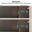 Hisense KitchenFit 5i Series WD5I1245BBR, 12kg/ 8kg Washer Dryer, D Rated in Black