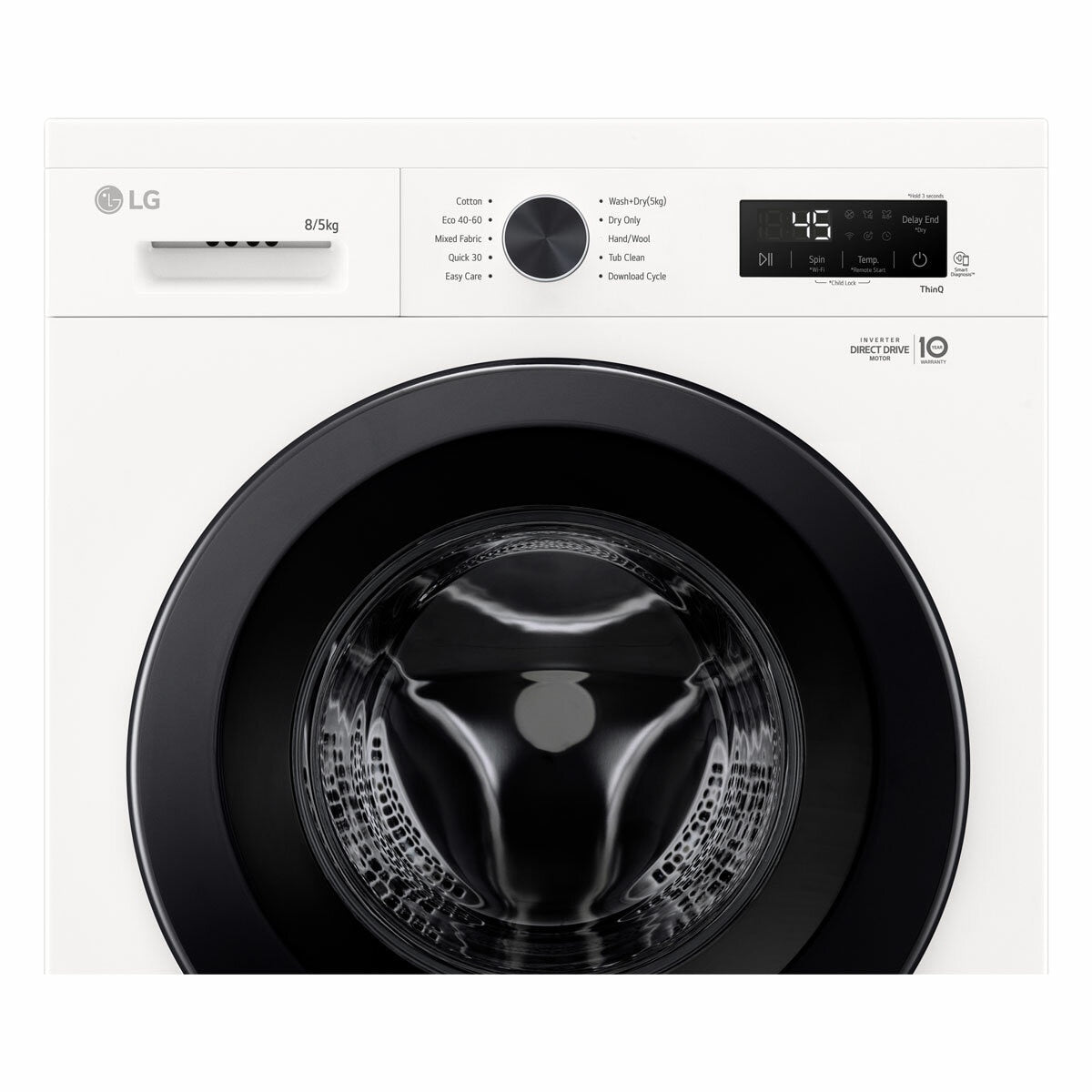 LG W4X1085NWK 8/5kg, Washer Dryer, E Rated in White