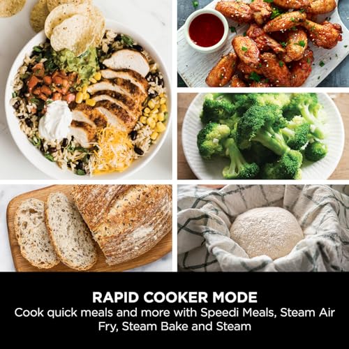 Ninja Speedi 10-in-1 Rapid Cooker, Air Fryer and Multi Cooker, 5.7L, Meals for 4 in 15 Minutes, Air Fry, Steam
