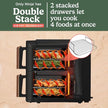 Ninja Double Stack XL 9.5L Air Fryer, 2 Drawers, Black/Copper