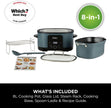 Ninja Foodi PossibleCooker, 8-in-1 8L Slow Cooker, Sea Salt Grey MC1001UK