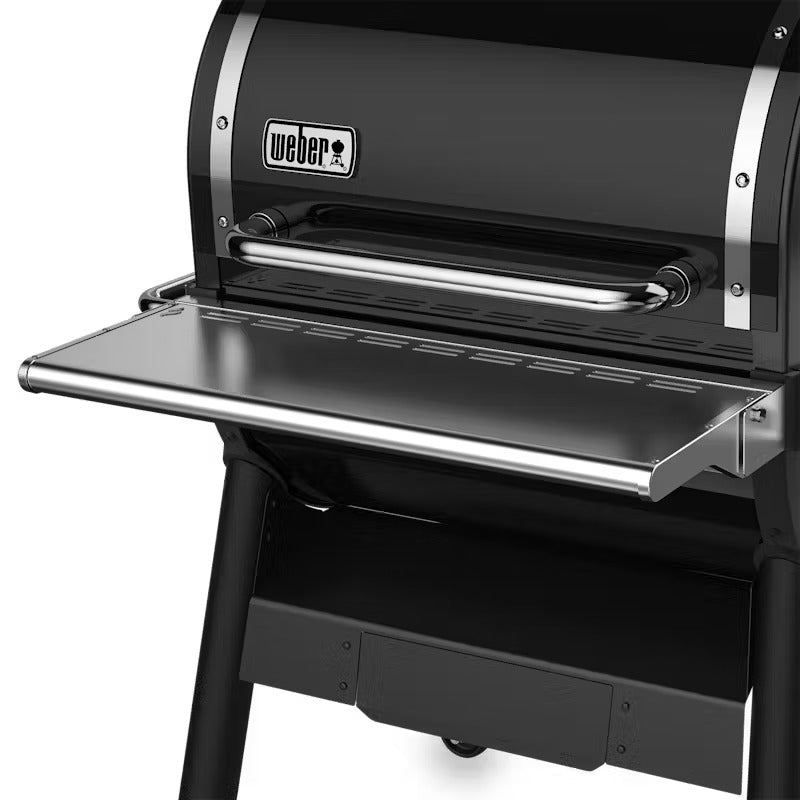 Weber SmokeFire EPX4 Wood Fired Pellet Grill, STEALTH Edition- Free 4 Bags of Pellets, Side Shelf and Front Shelf Included