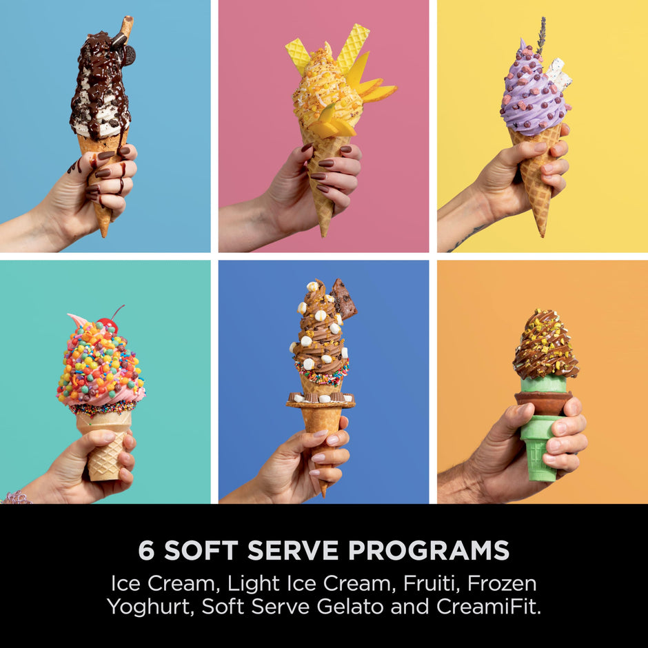 Ninja Swirl by CREAMi Soft Serve & Ice Cream Maker with 2x Tubs, 13 Functions, Makes Ice Cream