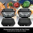 Ninja Foodi MAX PRO Health Grill, Flat Plate & Air Fryer 3.8L with Digital Cooking Probe, 7-in-1, Air Fry