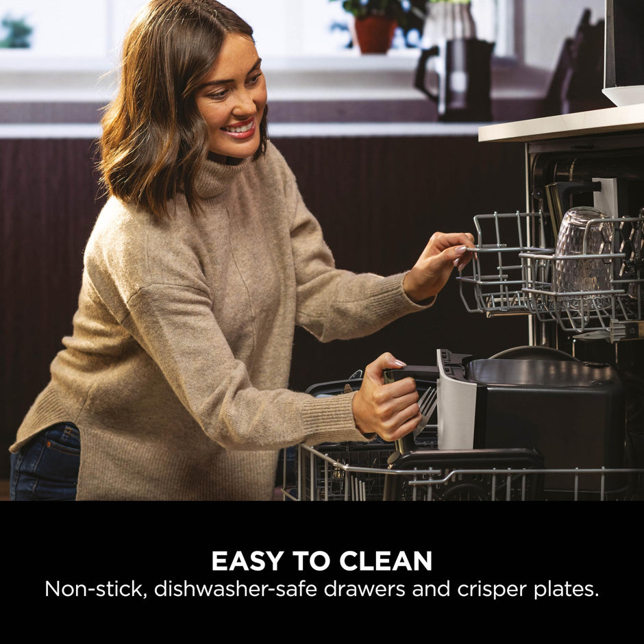 Ninja MAX Dual Zone Digital Air Fryer, 2 Drawers, 9.5L, 6-in-1, Uses No Oil, Air Fry, Max Crisp