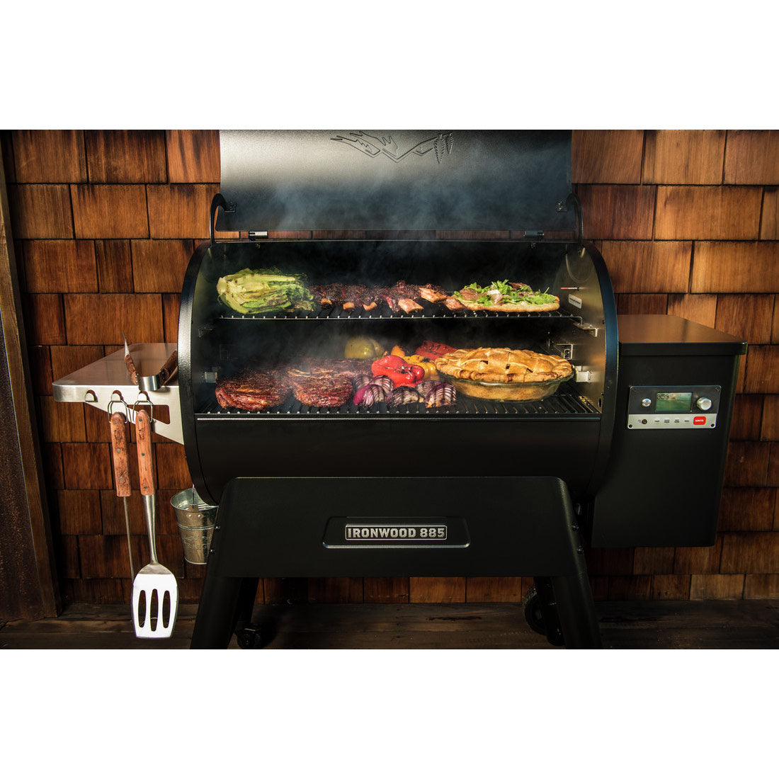 Traeger Ironwood 885 D2 Wood Pellet Grill Smoker BBQ - Free Bag of Pellets Included