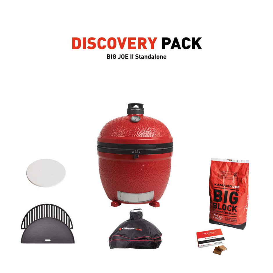 Kamado Joe Big Joe II Stand Alone Charcoal Grill With Discovery Pack