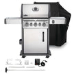 Napoleon Rogue SE 425 Stainless Steel Gas BBQ RSE425RSIBPSS-1 with Infrared Side Burner & Rear Burner | Free Cover & Rotisserie