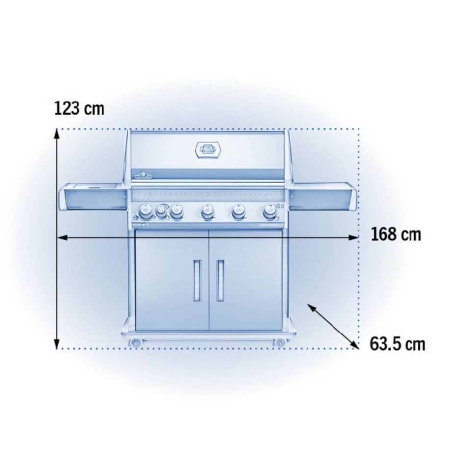 Napoleon Rogue SE 625 Propane Gas BBQ RSE625RSIBPSS-1 | Free Cover + Meat Lovers Kit