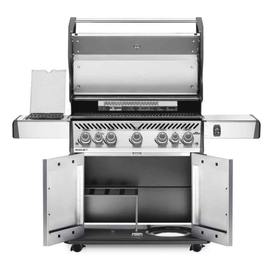 Napoleon Rogue SE 625 Propane Gas BBQ RSE625RSIBPSS-1 | Free Cover + Meat Lovers Kit