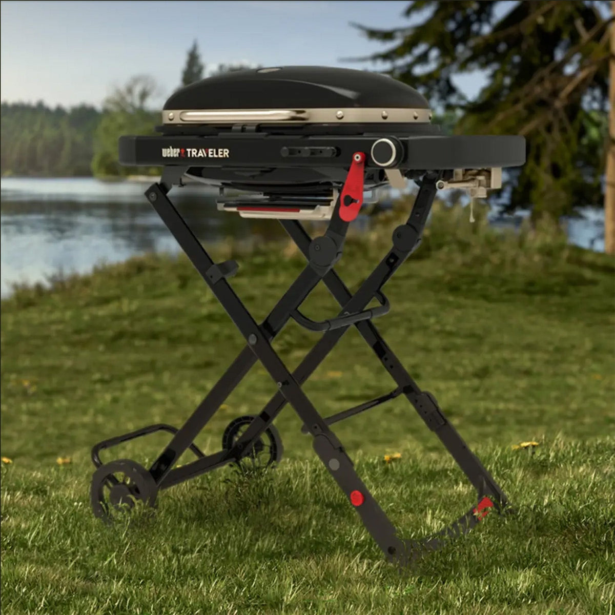 Weber Traveler Compact Portable Gas BBQ Grill