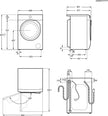 AEG LFR62844B 8kg 1400 Spin Freestanding Washing Machine White