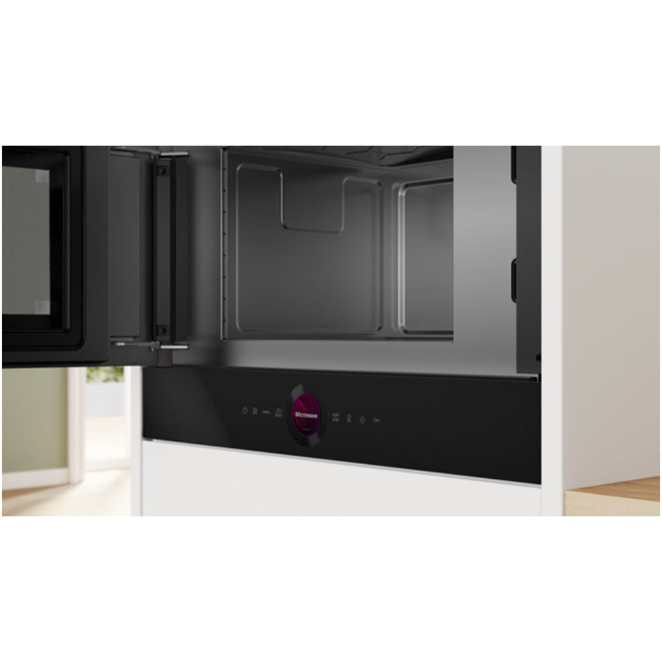 Bosch BFL7221B1B Series 8 Built In Microwave Oven Black