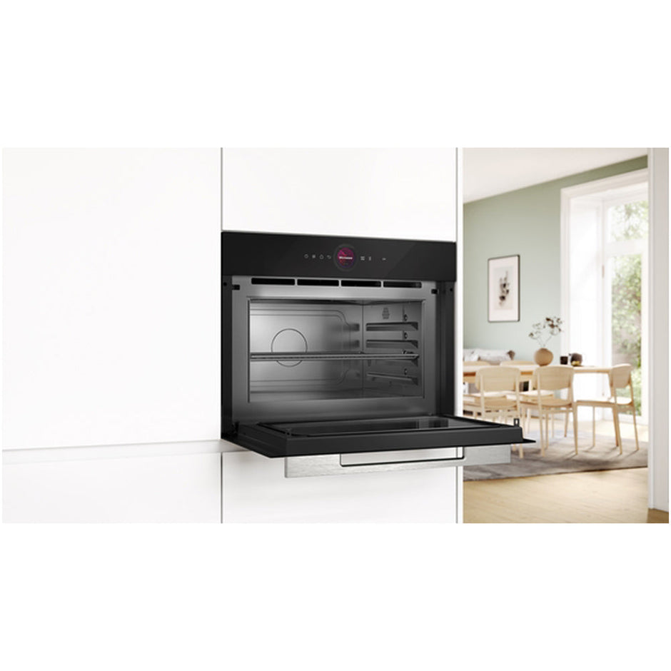 Bosch CEG732XB1B Series 8 Built-In Microwave & Grill Black