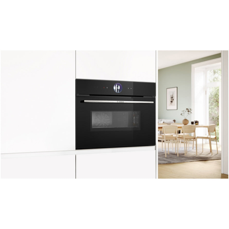 Bosch CMG7761B1B Series 8 Built-In Combi Microwave - Black