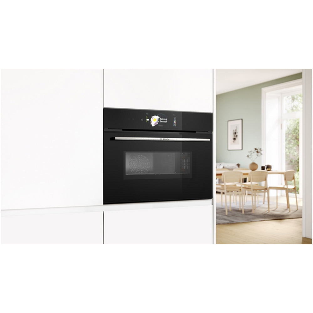 Bosch CMG778NB1 Series 8 45L Built-In Combi Microwave - Black