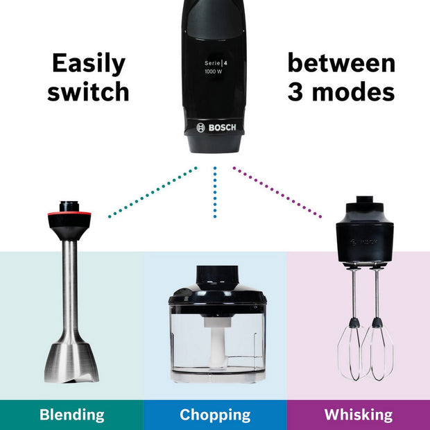 Bosch MSM4B624GB Series 4 3-in-1 Hand Blender Anthracite