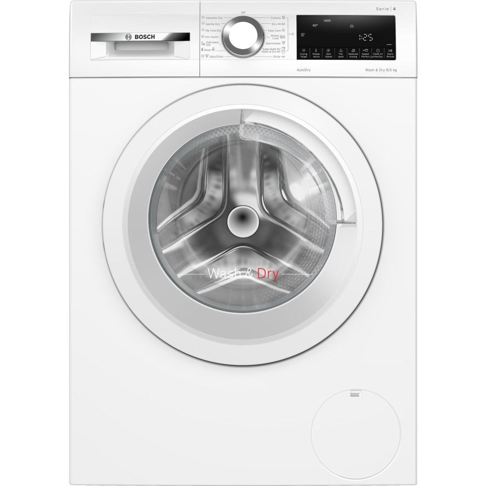 Bosch Series 4 WNA134U8GB Freestanding Washer Dryer 8kg/5kg 1400 Spin White - Clearance