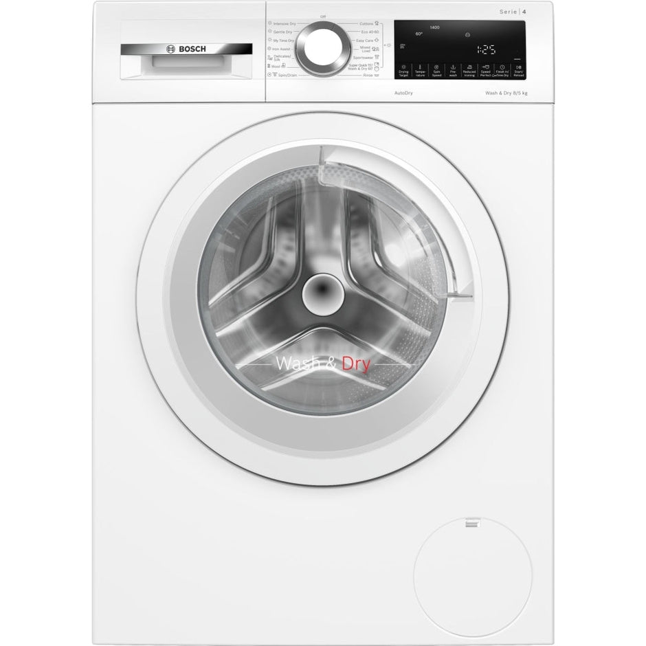 Bosch Series 4 WNA134U8GB Freestanding Washer Dryer 8kg/5kg 1400 Spin White - Clearance