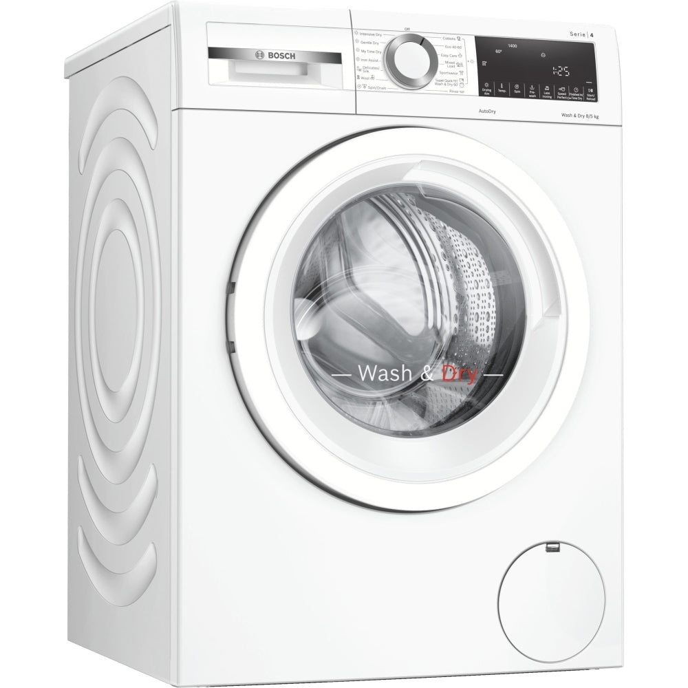 Bosch Series 4 WNA134U8GB Freestanding Washer Dryer 8kg/5kg 1400 Spin White - Clearance