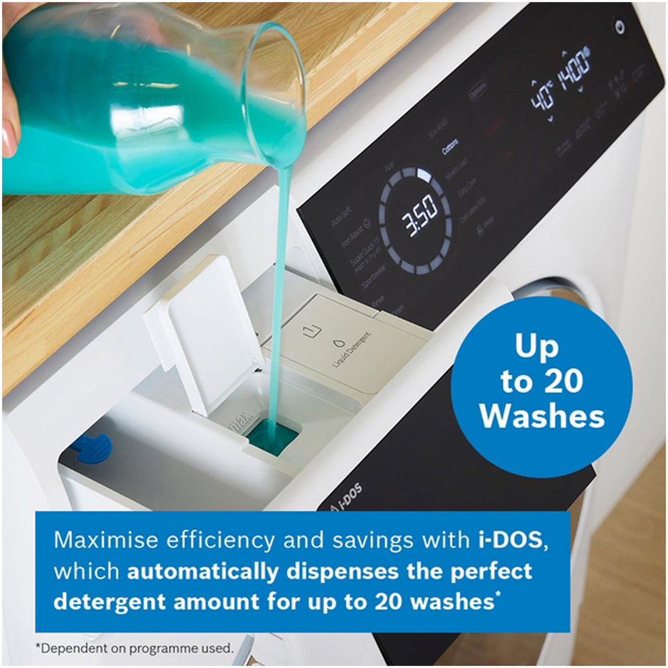 Bosch WNC25410GB Series 8 10.5+6kg Washer Dryer with 1400 Spin White - D Rated
