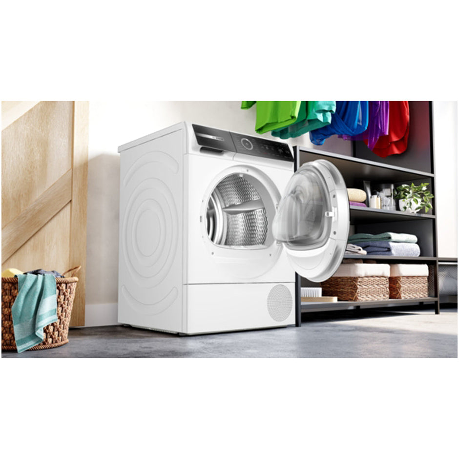 Bosch WQB246C9GB Series 8 9kg Heat Pump Tumble Dryer White - A+++ Rated