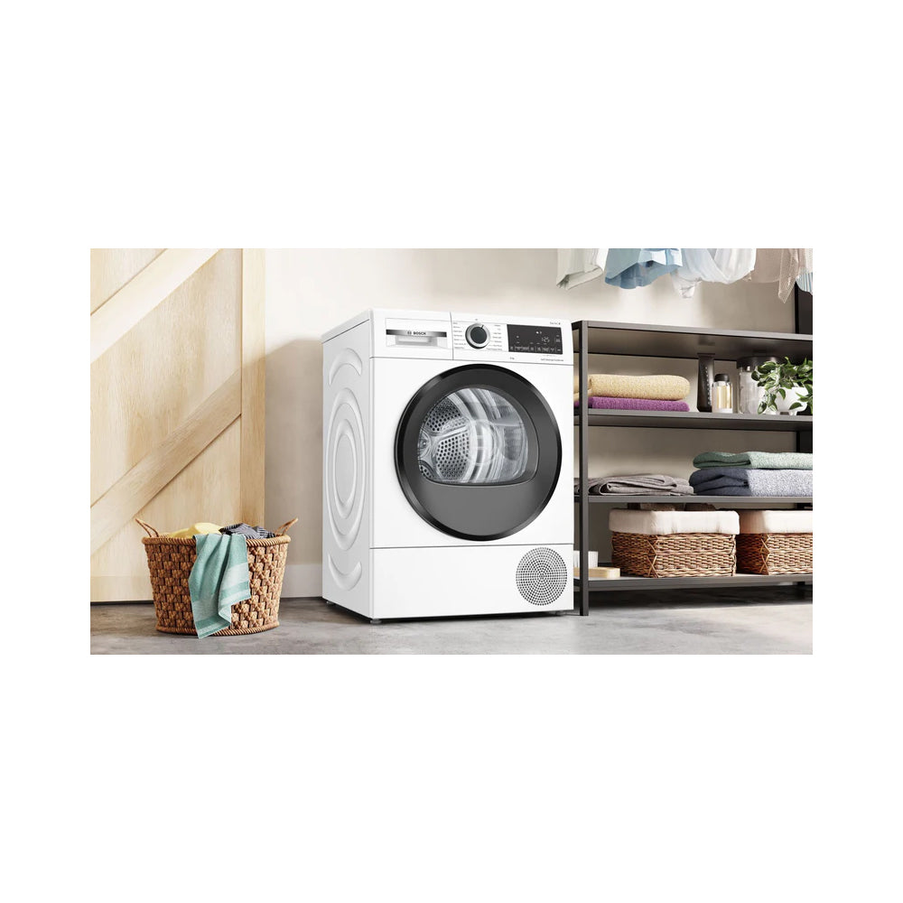 Bosch WQG24502GB Series 6 9kg Heat Pump Tumble Dryer White - A+++ Rated
