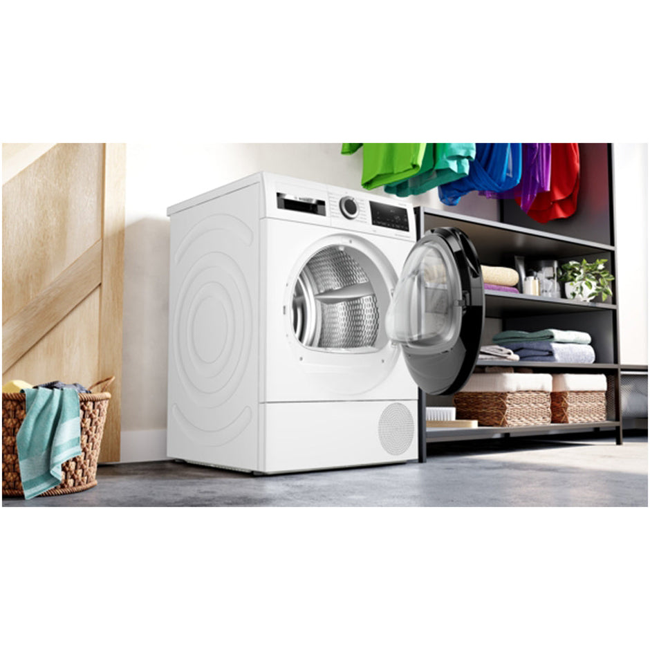 Bosch WQG245A0GB Series 6 9kg Heat Pump Tumble Dryer White - A+++ Rated