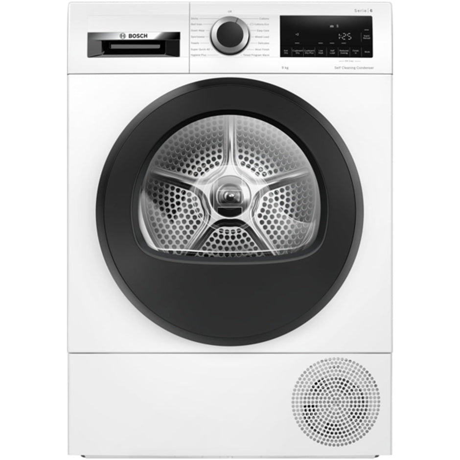 Bosch WQG245A0GB Series 6 9kg Heat Pump Tumble Dryer White - A+++ Rated