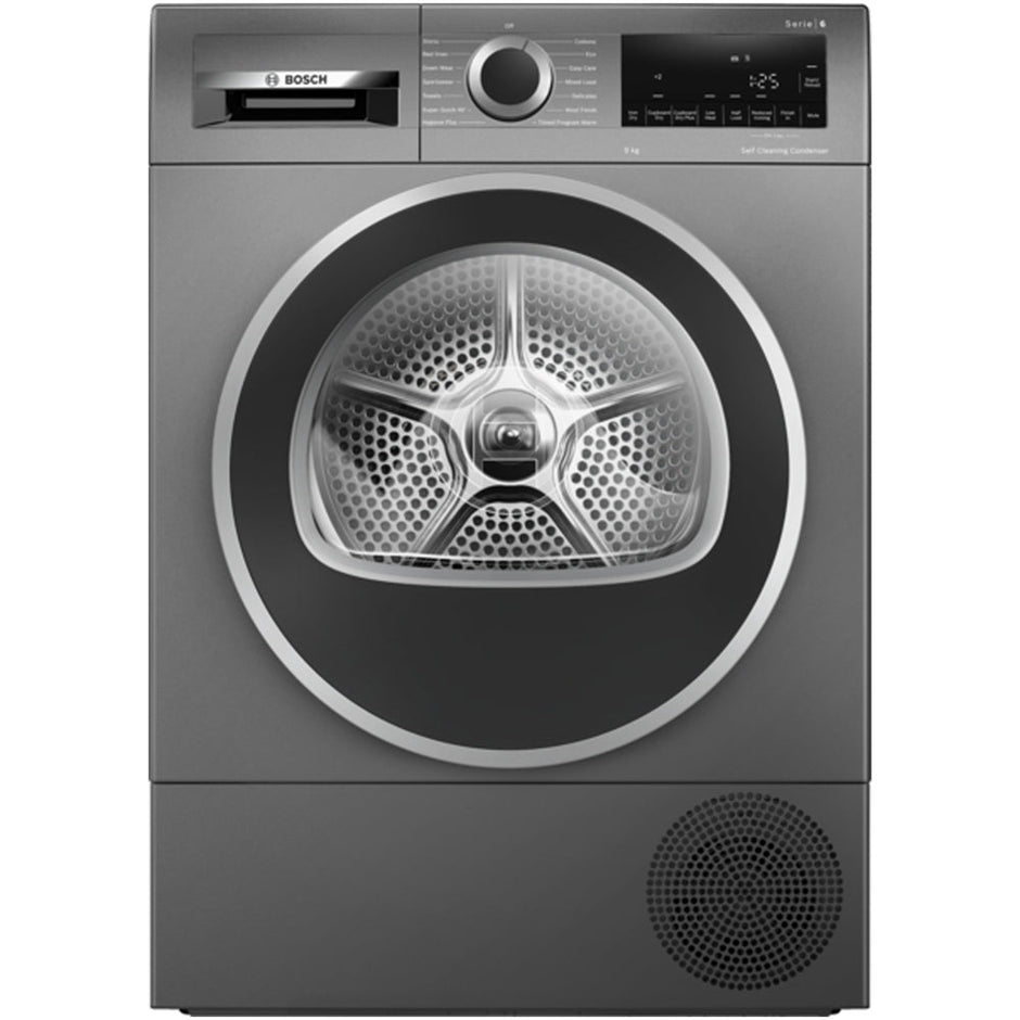 Bosch WQG245R1GB Series 6 9kg Heat Pump Tumble Dryer Graphite - A+++ Rated