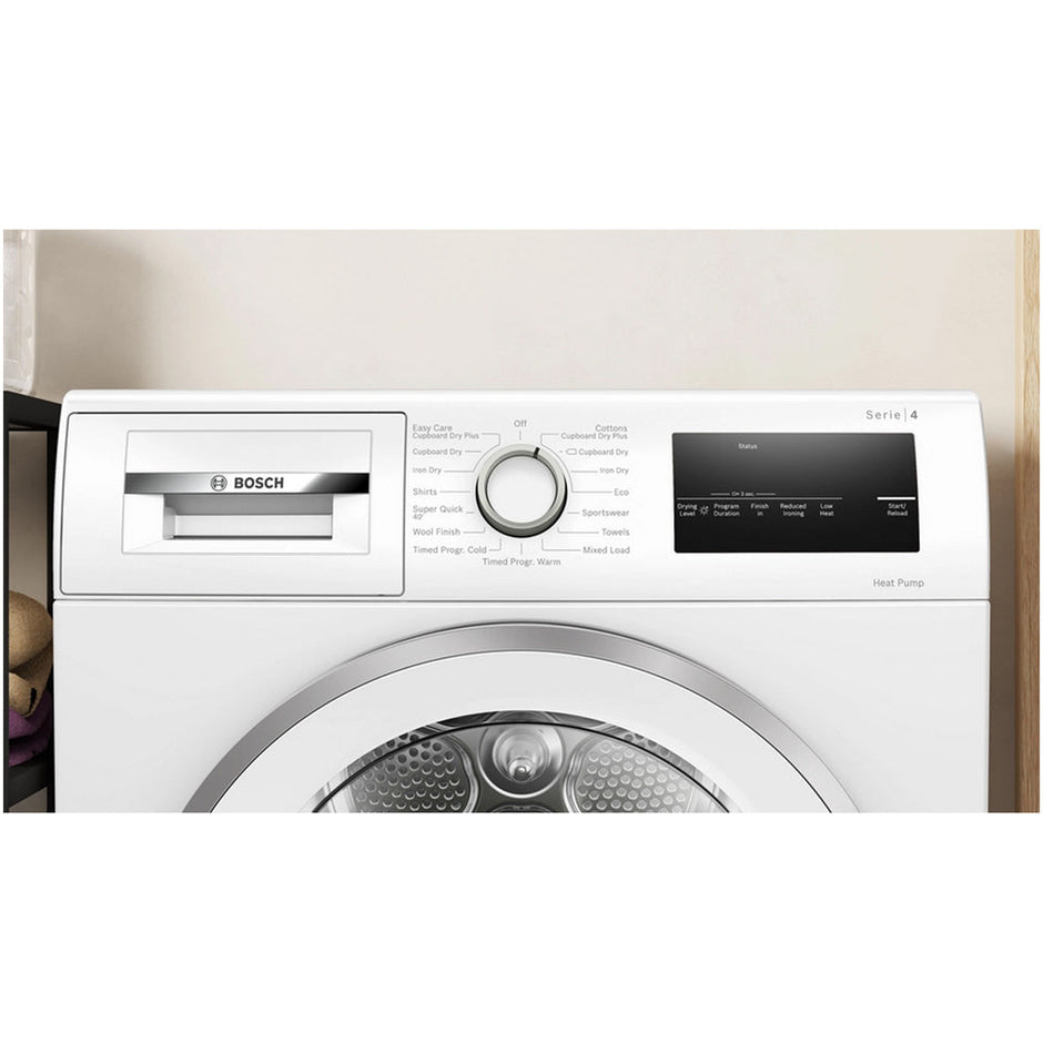 Bosch WTH85224GB Series 4 8kg Heat Pump Tumble Dryer White