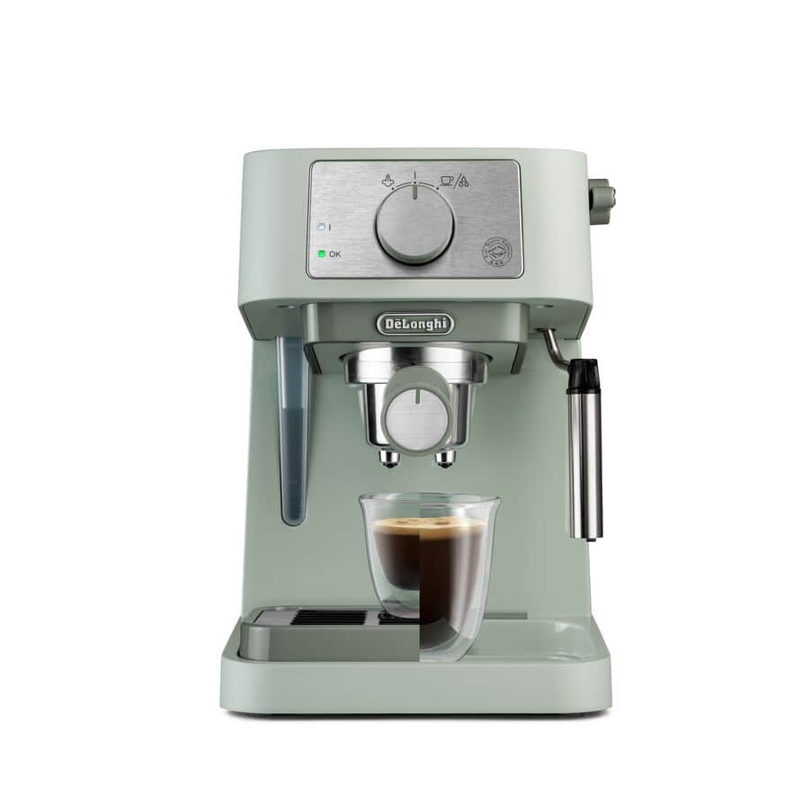 Delonghi EC260.GR Stilosa Traditional Barista Pump Manual Espresso Coffee Machine Green