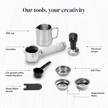 DeLonghi EC890.W Dedica Duo Manual Espresso Coffee Machine with Milk Frother White