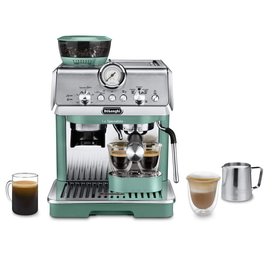 Delonghi EC9155.GR La Specialista Arte Compact Manual Bean to Cup Coffee Machine Green