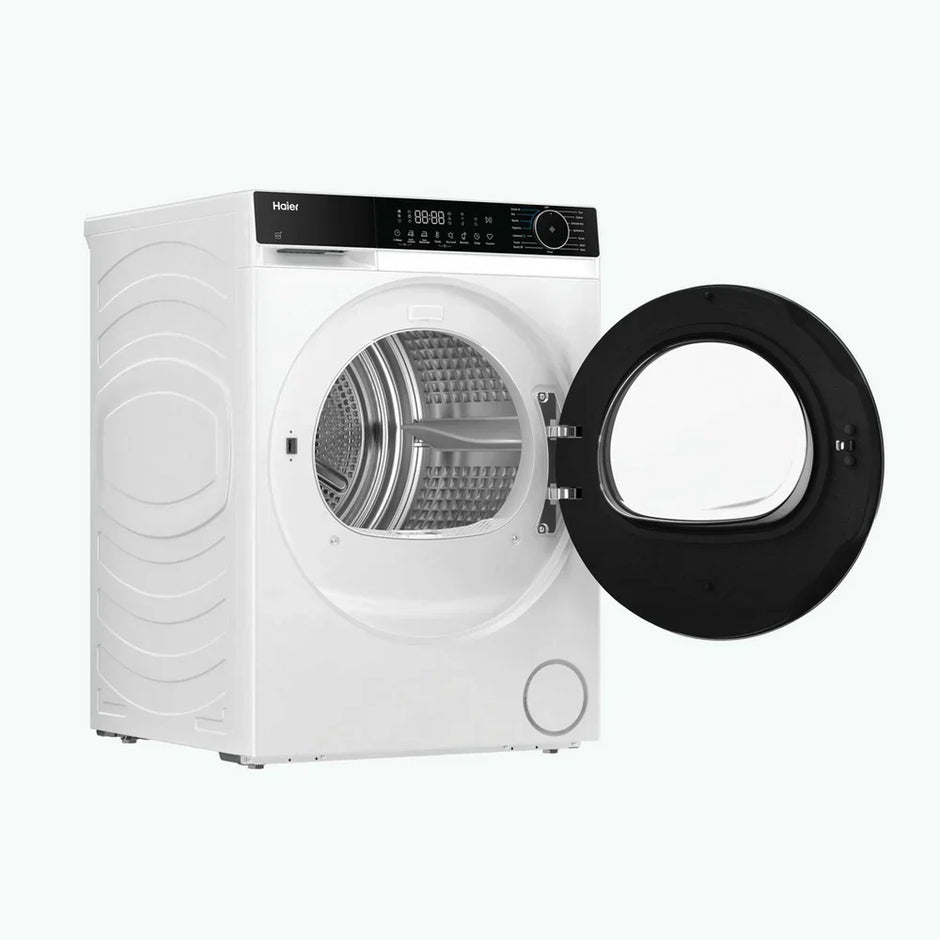 Haier HD80-D357U1 8kg Freestanding Heat Pump Tumble Dryer White - D Rated