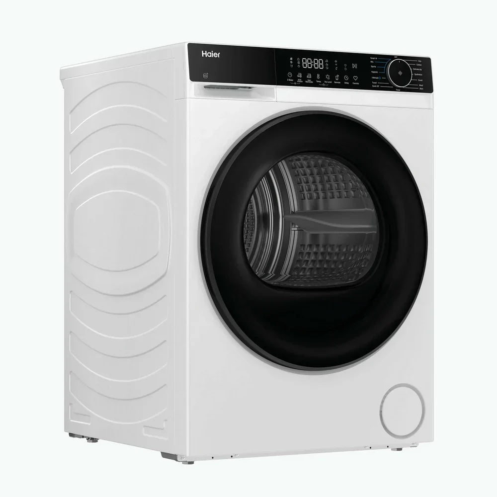 Haier HD80-D357U1 8kg Freestanding Heat Pump Tumble Dryer White - D Rated