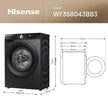 Hisense 3S Series WF3S8043BB3 WiFi-enabled 8kg 1400 Spin Washing Machine Black - A Rated