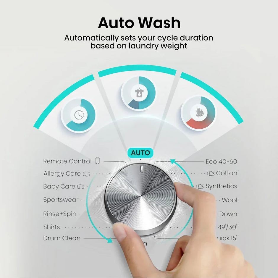 Hisense 3S Series WF3S8043BB3 WiFi-enabled 8kg 1400 Spin Washing Machine Black - A Rated