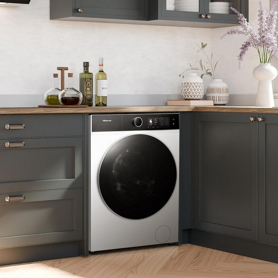 Hisense KitchenFit 5i Series WF5I9043BWFS 9kg 1400 Spin WiFi-enabled Freestanding Washing Machine White