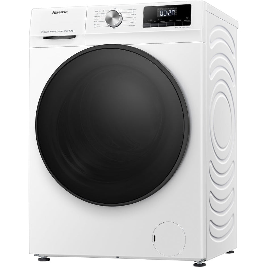 Hisense WFQA1014EVJM 3 Series 10 kg 1400 Spin Freestanding Front Load Washing Machine White
