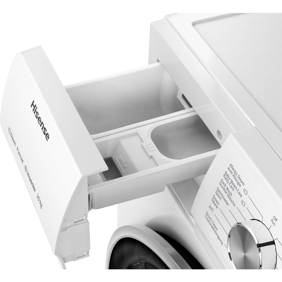 Hisense WFQA1014EVJM 3 Series 10 kg 1400 Spin Freestanding Front Load Washing Machine White