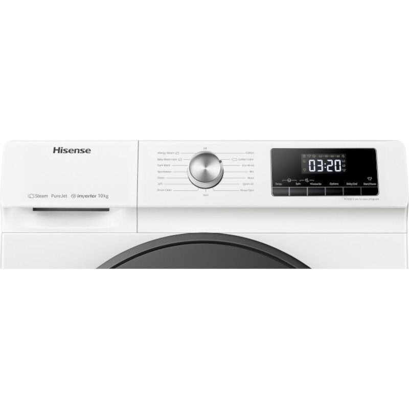 Hisense WFQA1014EVJM 3 Series 10 kg 1400 Spin Freestanding Front Load Washing Machine White