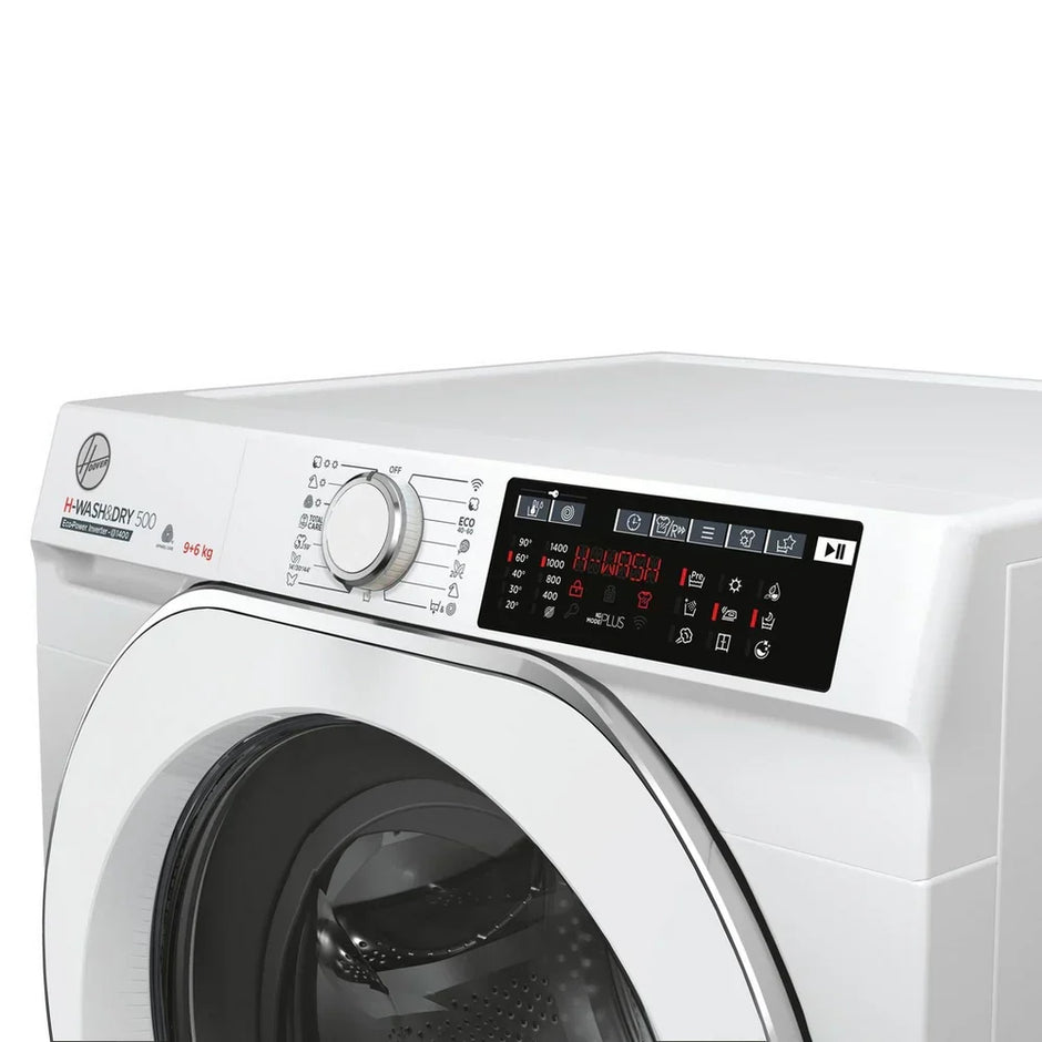 Hoover HD496AMC 1-80 H-WASH 500 WiFi Connected 9+6kg 1400 Spin Washer Dryer White