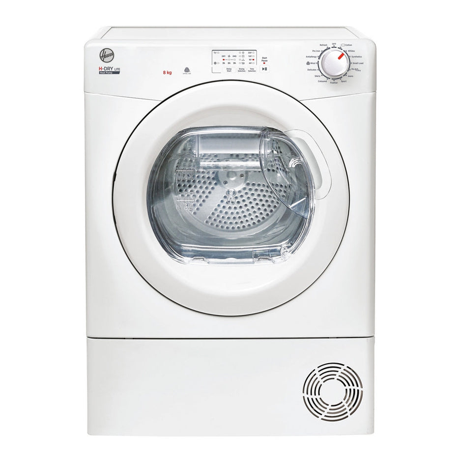 Hoover HLE H8A1LE-80 H-Dry 300 8kg Heat Pump Tumble Dryer White - A+ Rated