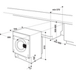 Indesit BIWDIL75148 7kg+5kg 1400 Spin Integrated Washer Dryer White
