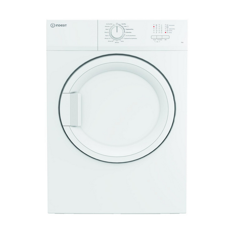 Indesit CYDA81WWGLUK Freestanding 8kg Vented Timer Dry White