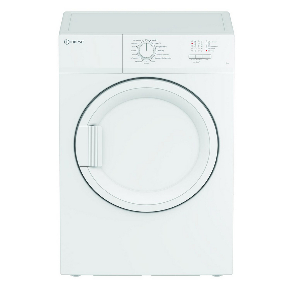 Indesit CYDA81WWGLUK Freestanding 8kg Vented Timer Dry White